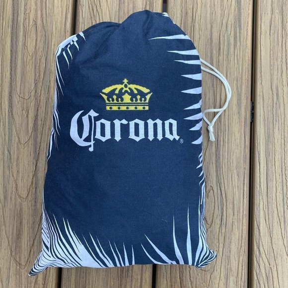 Corona Beer Hammock w Storage Bag Packable Limited Edition Promotional Item Blue - Picture 1 of 3